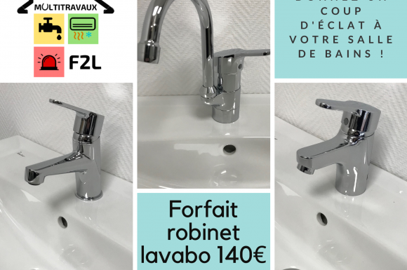 remplacement robinet mitigeur de lavabo à Montélimar