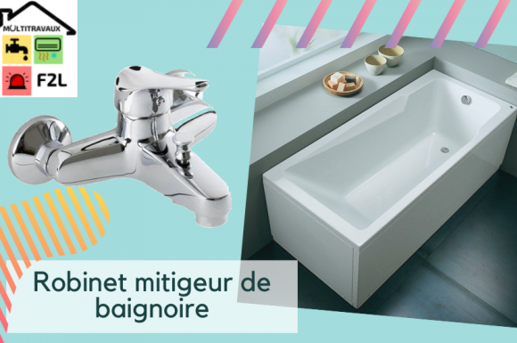 pose robinet mitigeur baignoire à La Batie-Rolland