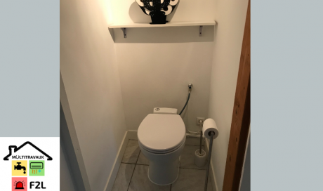 Installation d’un wc broyeur SFA sans réservoir à Rochemaure