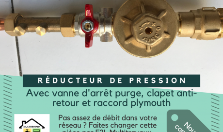 remplacement réducteur de pression à Puygiron