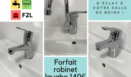 remplacement robinet mitigeur de lavabo à Montélimar