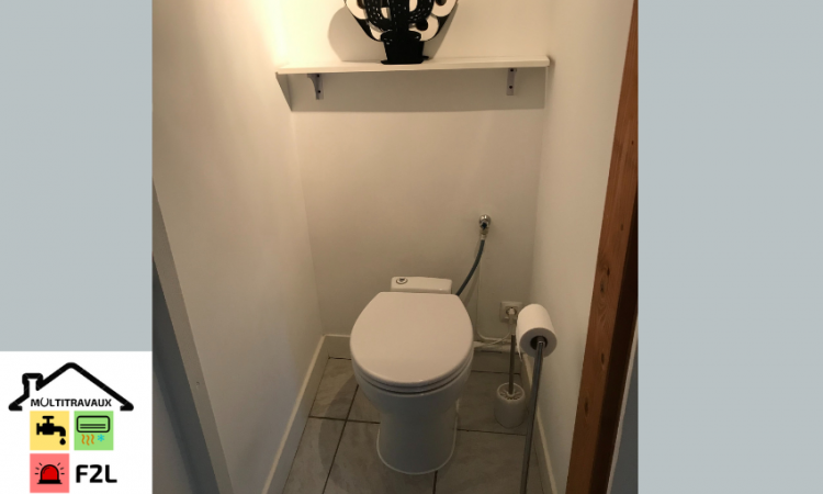 Installation d’un wc broyeur SFA sans réservoir à Rochemaure