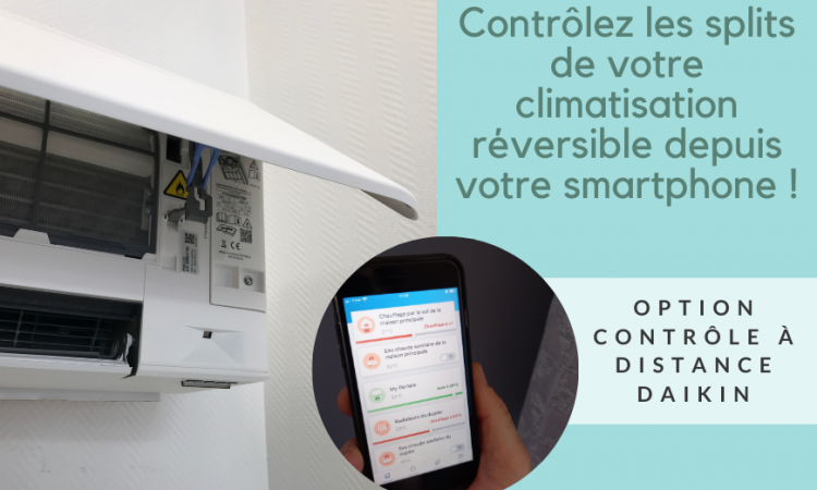 option contrôle à distance d'une pompe à chaleur daikin à Savasse